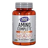 NOW Foods Sports Nutrition, Amino Complete™, Protein Blend With 21 Aminos and B-6, 120 Veg Capsules