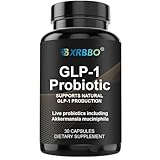 XRBBO - 2 Bottles GLP1 Probiotic 500M AFU Multi-Strain Probiotic + Prebiotic Naturally Support GLP1 Production & Curb Appetite, Delayed Release, Third-Party Tested, for Men & Women-(30 Capsules/ 2PCS)