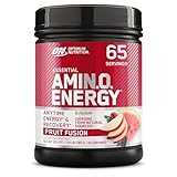 Optimum Nutrition Amino Energy - Pre Workout with Green Tea, BCAA, Amino Acids, Keto Friendly, Green Coffee Extract, Energy Powder - Fruit Fusion, 65 Servings (Packaging May Vary)