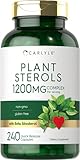 Carlyle Plant Sterols 1200 mg | 240 Ultra Potent Capsules | Non-GMO and Gluten Free Supplement | with Beta Sitosterol