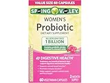 Probiotics for Women Capsules, Dietary Supplement 1 Billion CFUs - Digestive Health (60 Capsules - Pack of 1) + VSL Sticker