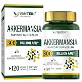 TEATTY 300 Billion AFU Akkermansia Muciniphila Probiotic, 120 Capsules Boosts GLP-1 & Gut Health | 60-Day Supply | Supports Digestive & Immune Health for Men & Women