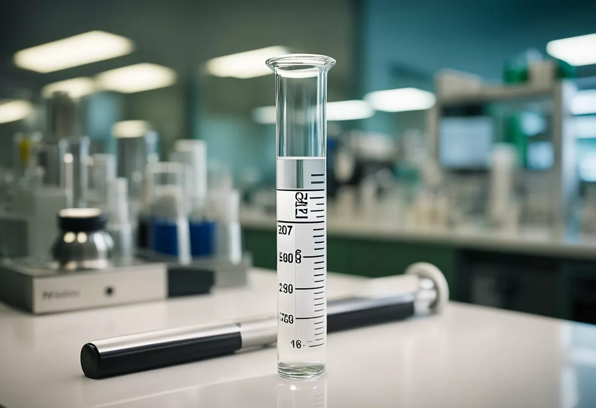 A test tube labeled "Methylation" sits on a lab bench, surrounded by scientific equipment and charts