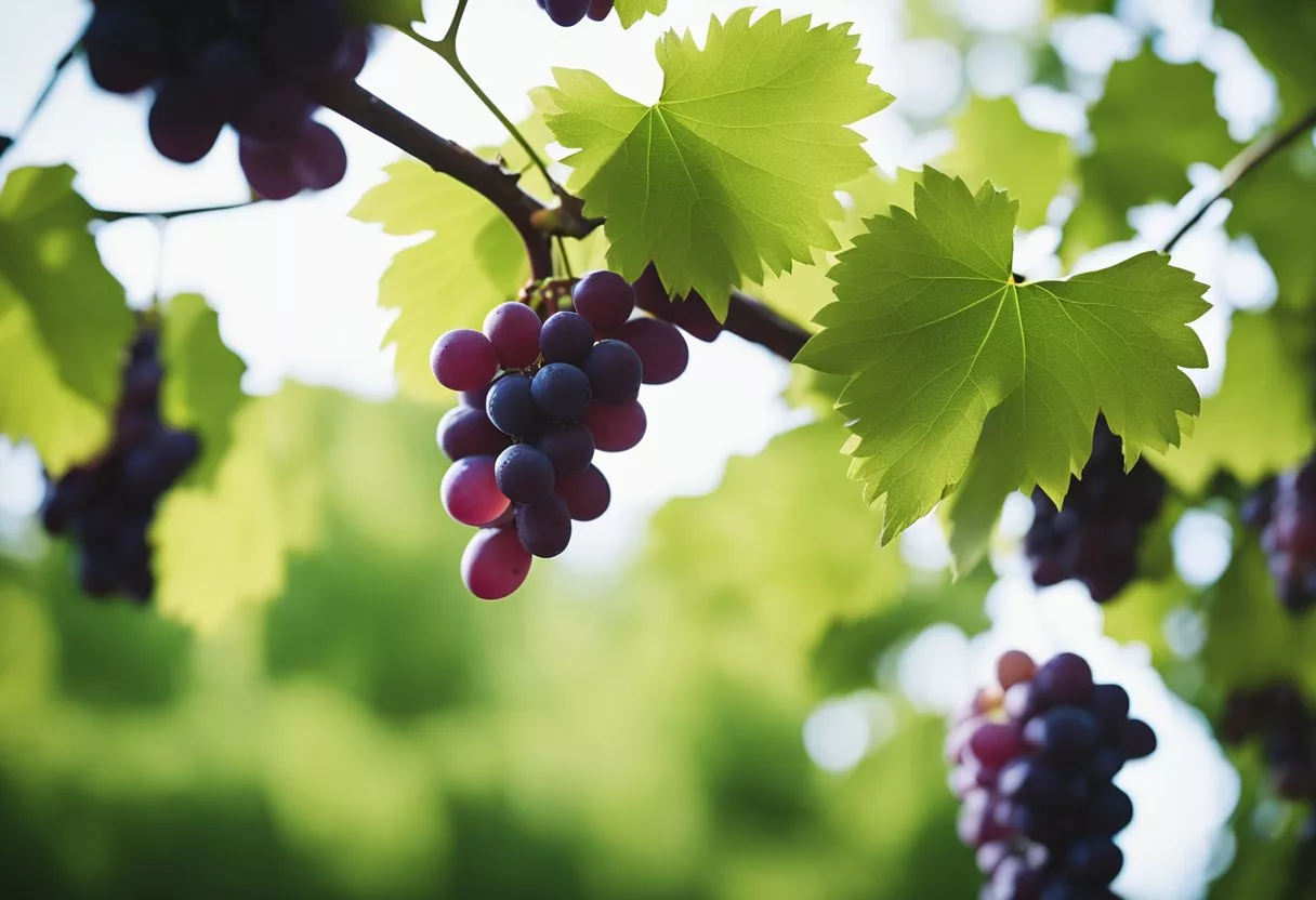 Grapes entering a body, transforming into energy, and boosting overall health