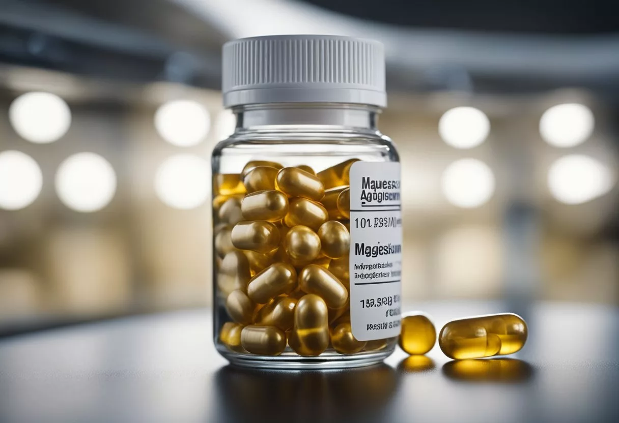 A person accidentally takes an excessive amount of magnesium supplements. They experience symptoms such as nausea, vomiting, diarrhea, low blood pressure, and irregular heartbeat