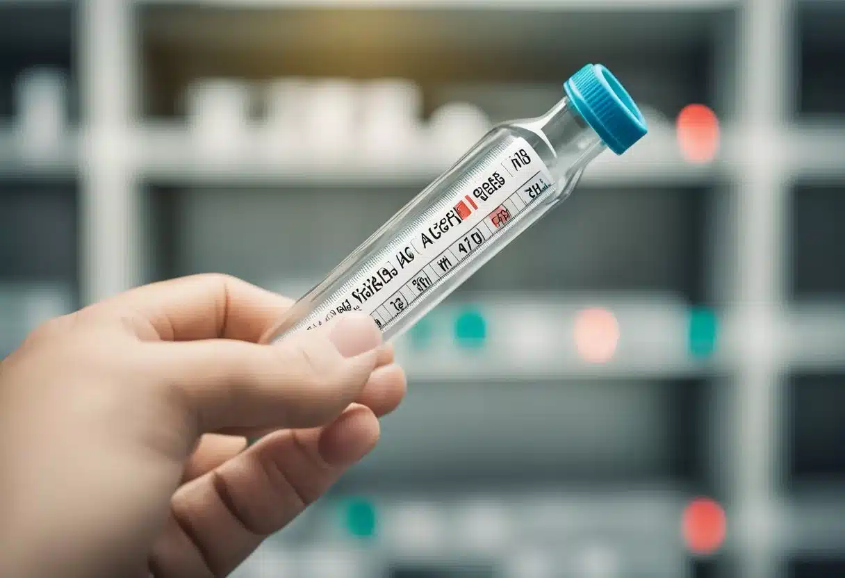 A lab test tube with high A1c levels, surrounded by a list of risk factors and causes